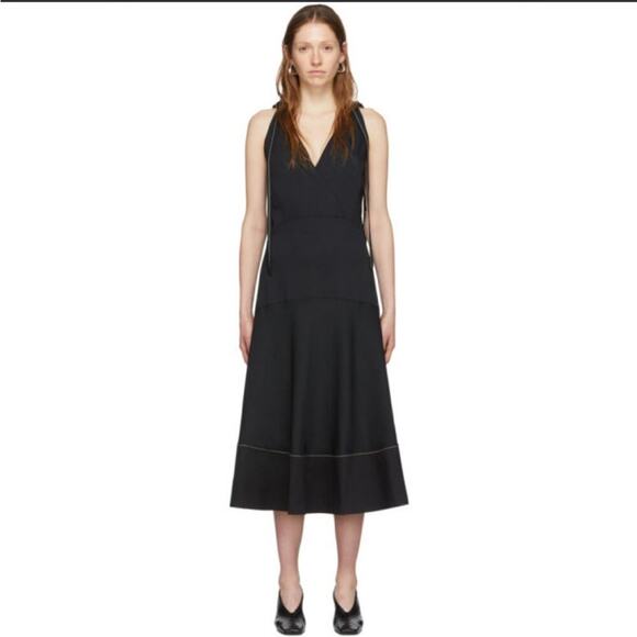 Proenza Schouler Sleeveless V-Neck Midi Dress - Picture 1 of 12
